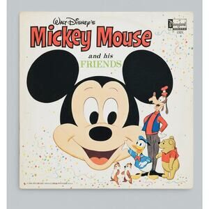 1968 Disneyland Records Mickey Mouse And His Friends 12" Vinyl LP DQ-1321 Rare